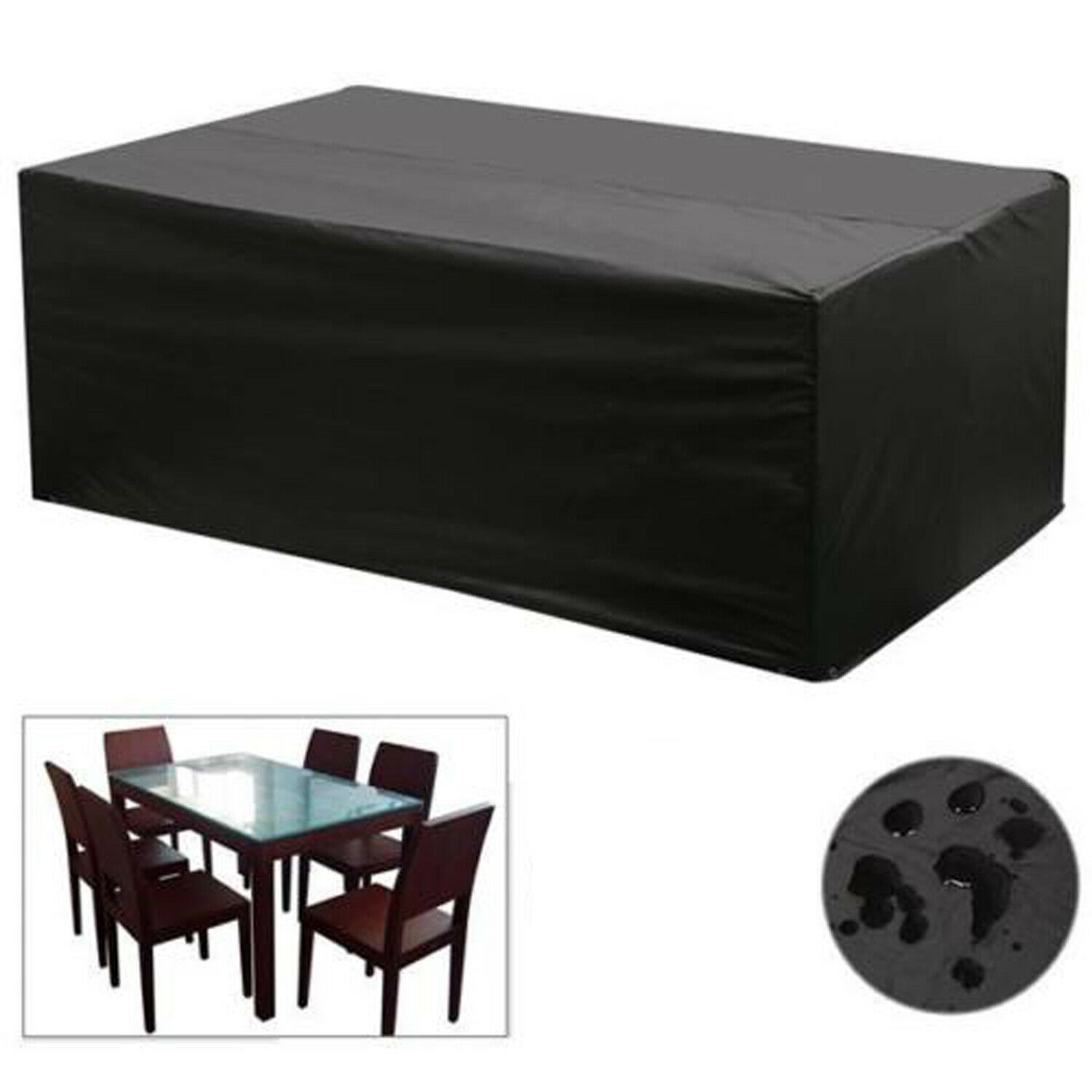 6 8 Seater Large Rectangular Patio Set Cover Outdoor Garden Table Chair Bed Cube within size 1500 X 1500