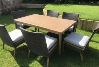 6 Seater Patio Dining Set Outdoor Garden Furniture Table And Chairs With Cushion with proportions 1600 X 1200