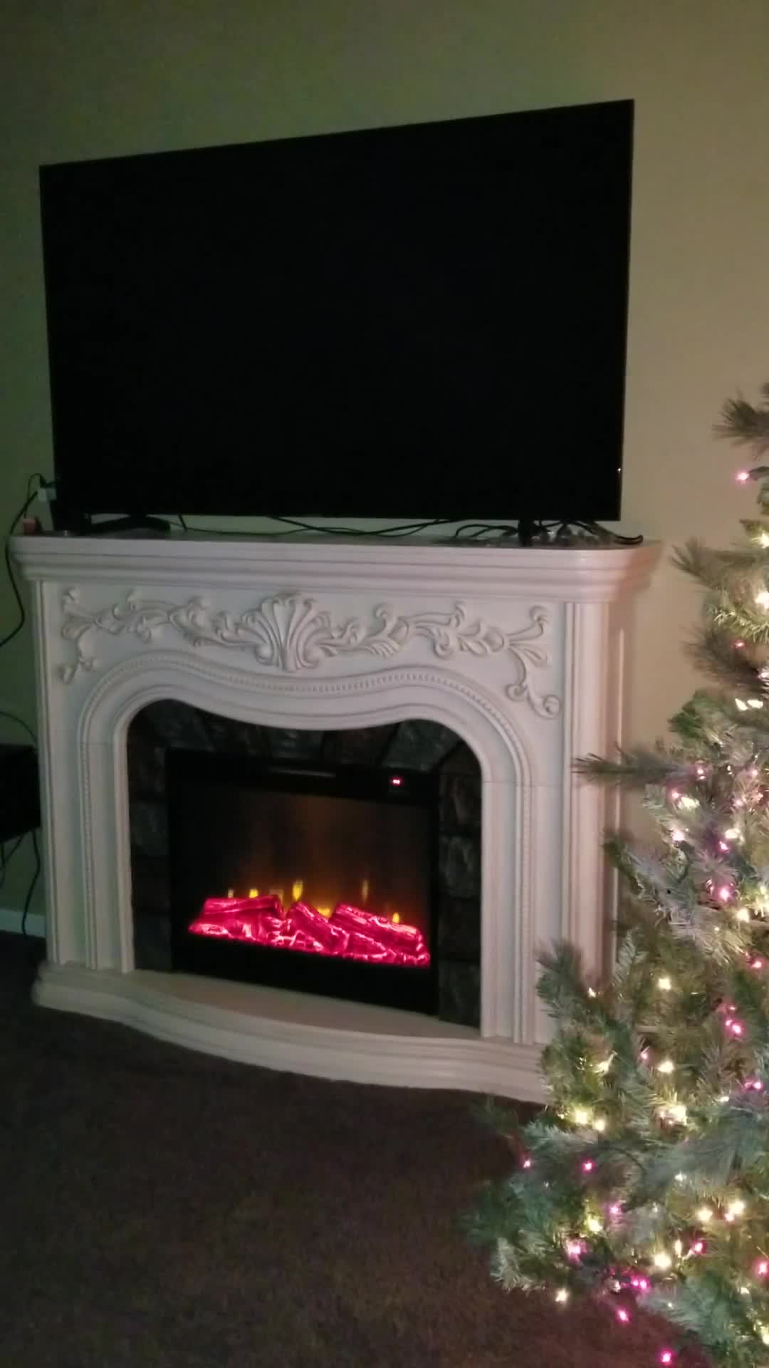 62 Grand White Electric Fireplace Big Lots in proportions 1080 X 1920