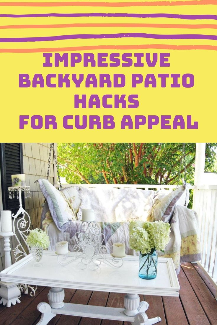 7 Amazing Backyard Patio Hacks Patio Decor In 2019 with regard to dimensions 735 X 1102