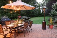 7 Ft Steel Umbrella Patio Heater In Hammered Bronze with regard to dimensions 1500 X 1500