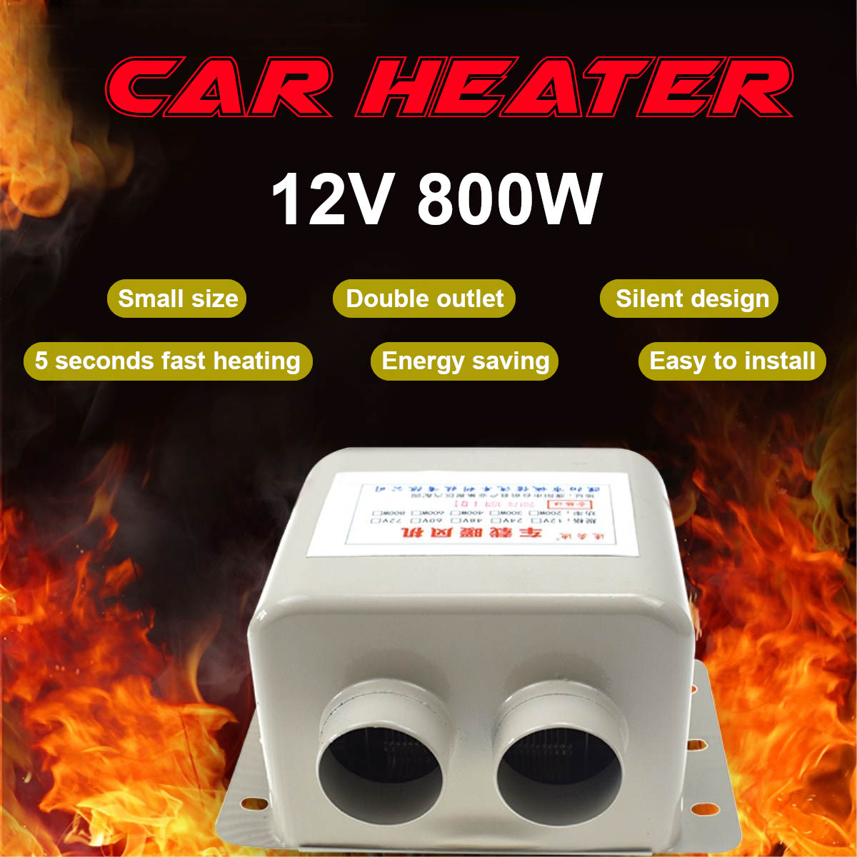 800w 12v Car Heater Fan 800w Portable Electric Heaters intended for proportions 1200 X 1200