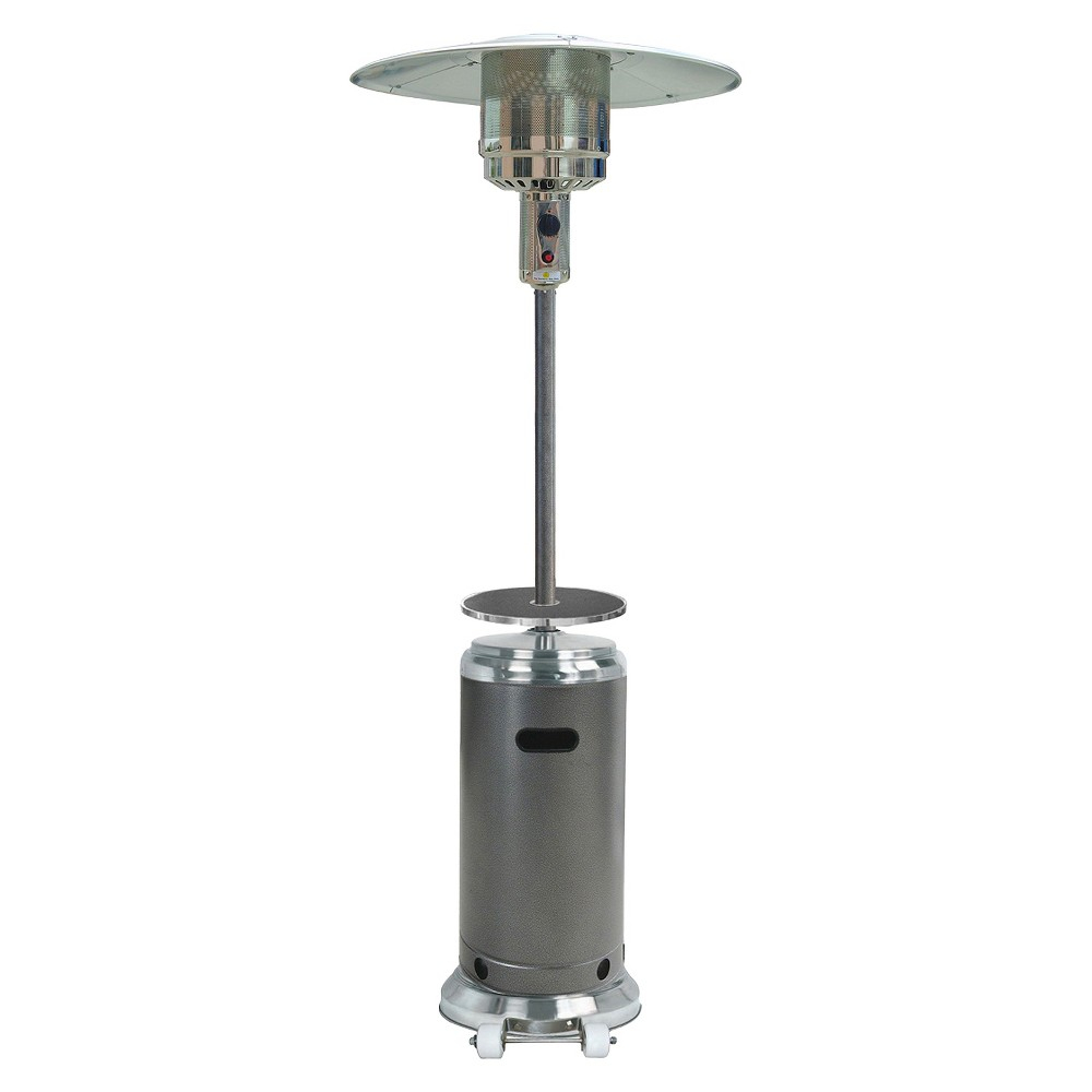 87 Tall Stainless Steelhammered Silver Patio Heater With regarding sizing 1000 X 1000