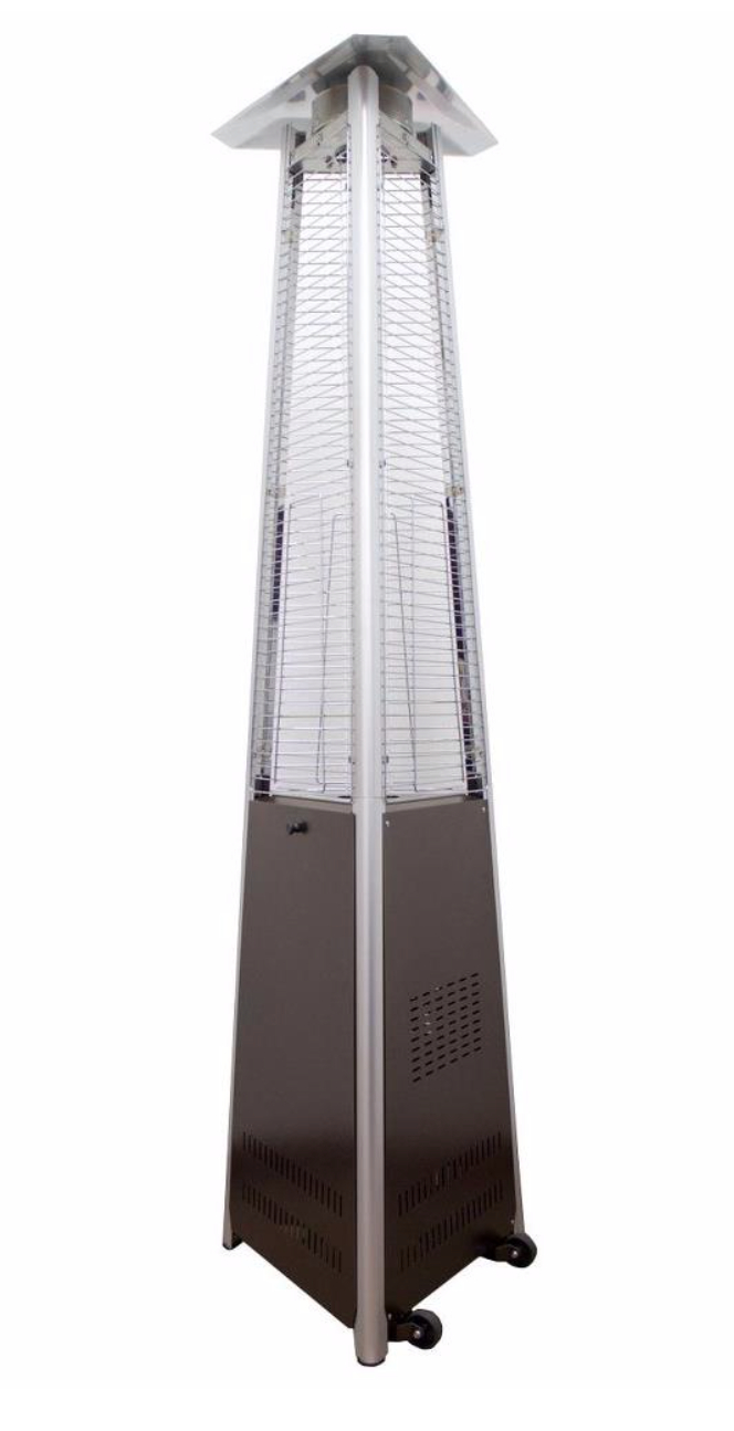 94 Tall Natural Gas Glass Tube Outdoor Patio Heater for measurements 664 X 1294