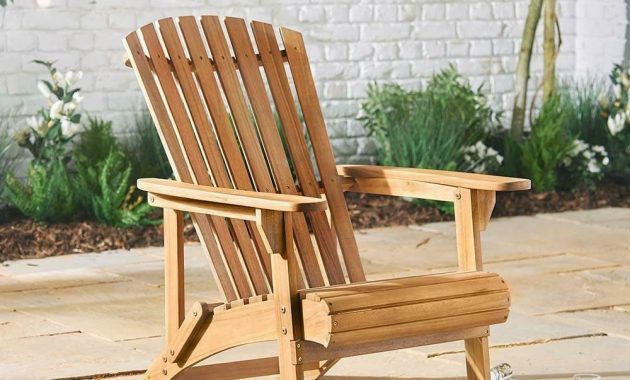 Adirondack Wooden Chair Outdoor Garden Patio Pool Balcony with dimensions 1000 X 1000