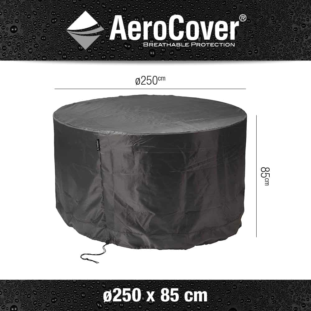 Aerocovers Garden Dining Set Furniture Cover Round 250cm 7919 pertaining to dimensions 1000 X 1000
