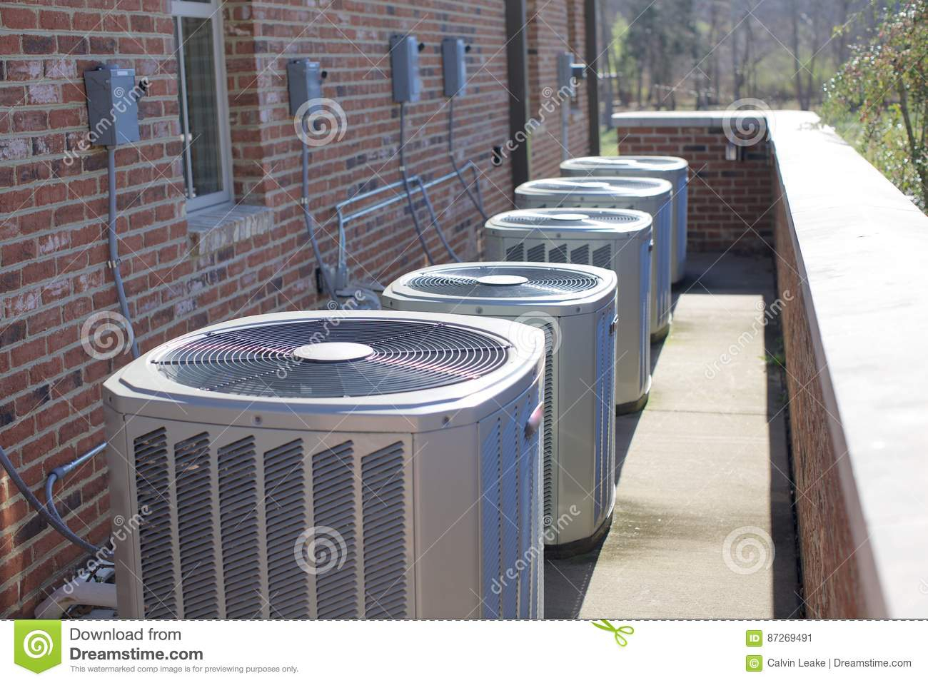 Air Conditioning Units Stock Image Image Of Cooling 87269491 with regard to proportions 1300 X 957