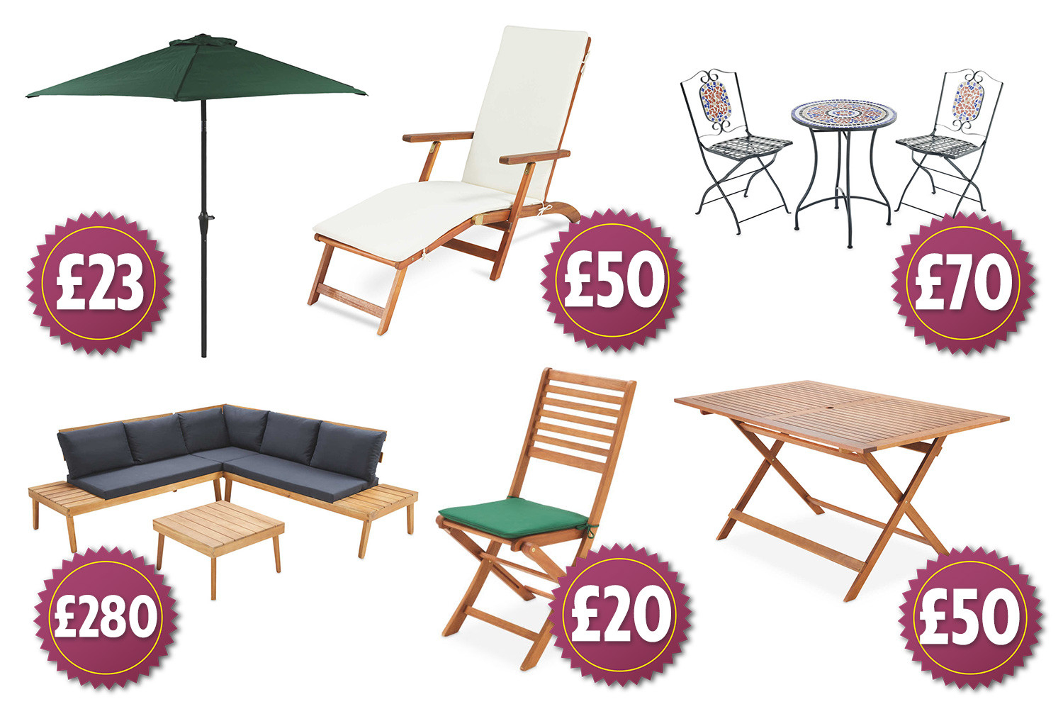 Aldi Boosts Its Garden Furniture Range To Include Wooden for size 1500 X 1000