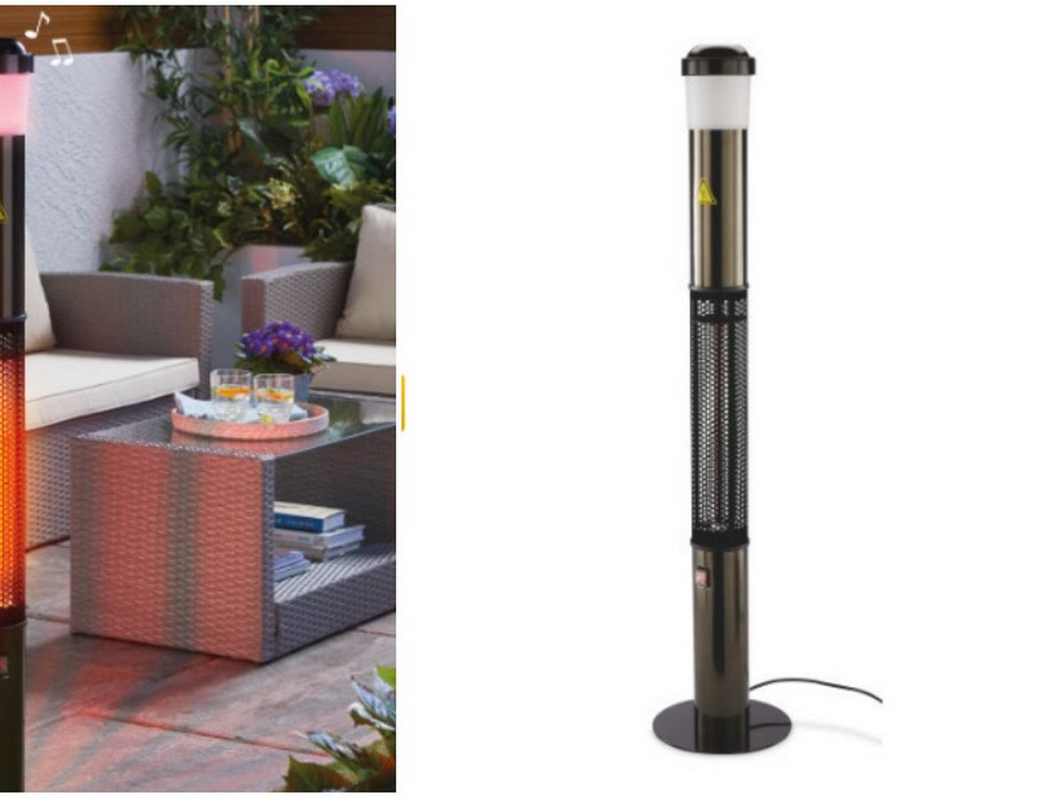 Aldi Is Now Selling Patio Heaters With Bluetooth Speakers regarding size 1200 X 900