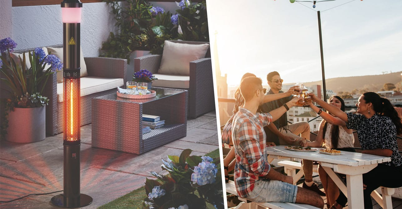 Aldi Is Selling A Patio Heater Thats Also A Bluetooth pertaining to proportions 1288 X 672