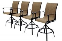 Allen Roth Safford Brown Aluminum Patio Barstool Chair inside dimensions 900 X 900