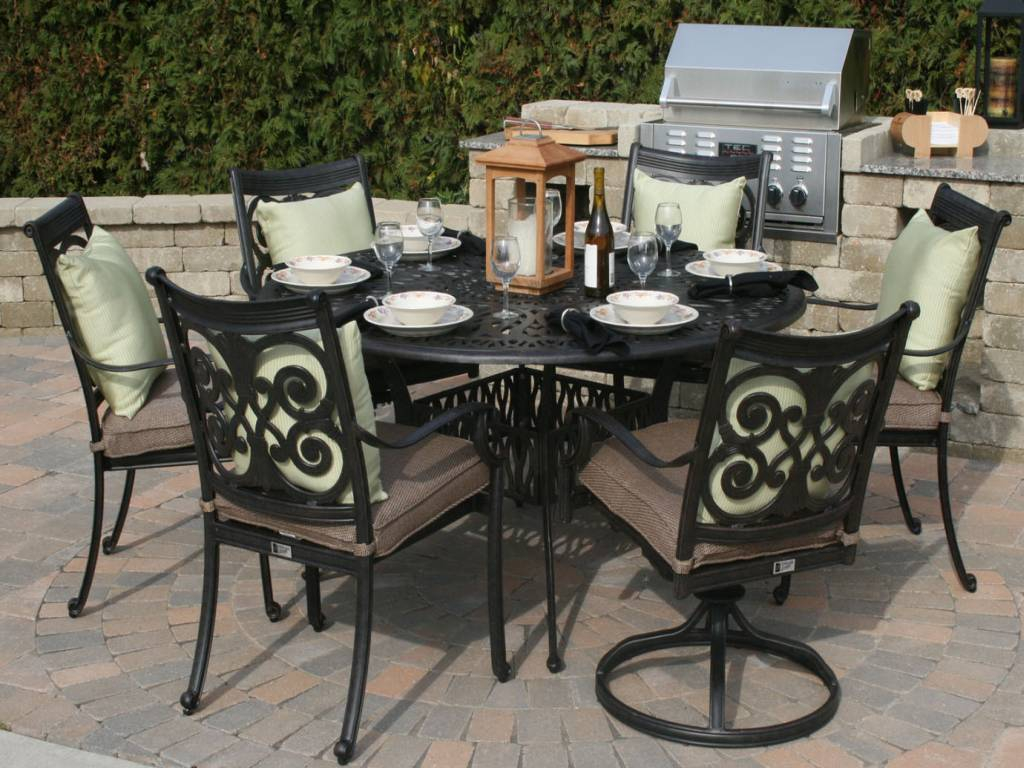 Aluminum Patio Furniture Cast Iron Jet Setter Wrought Vs regarding sizing 1024 X 768