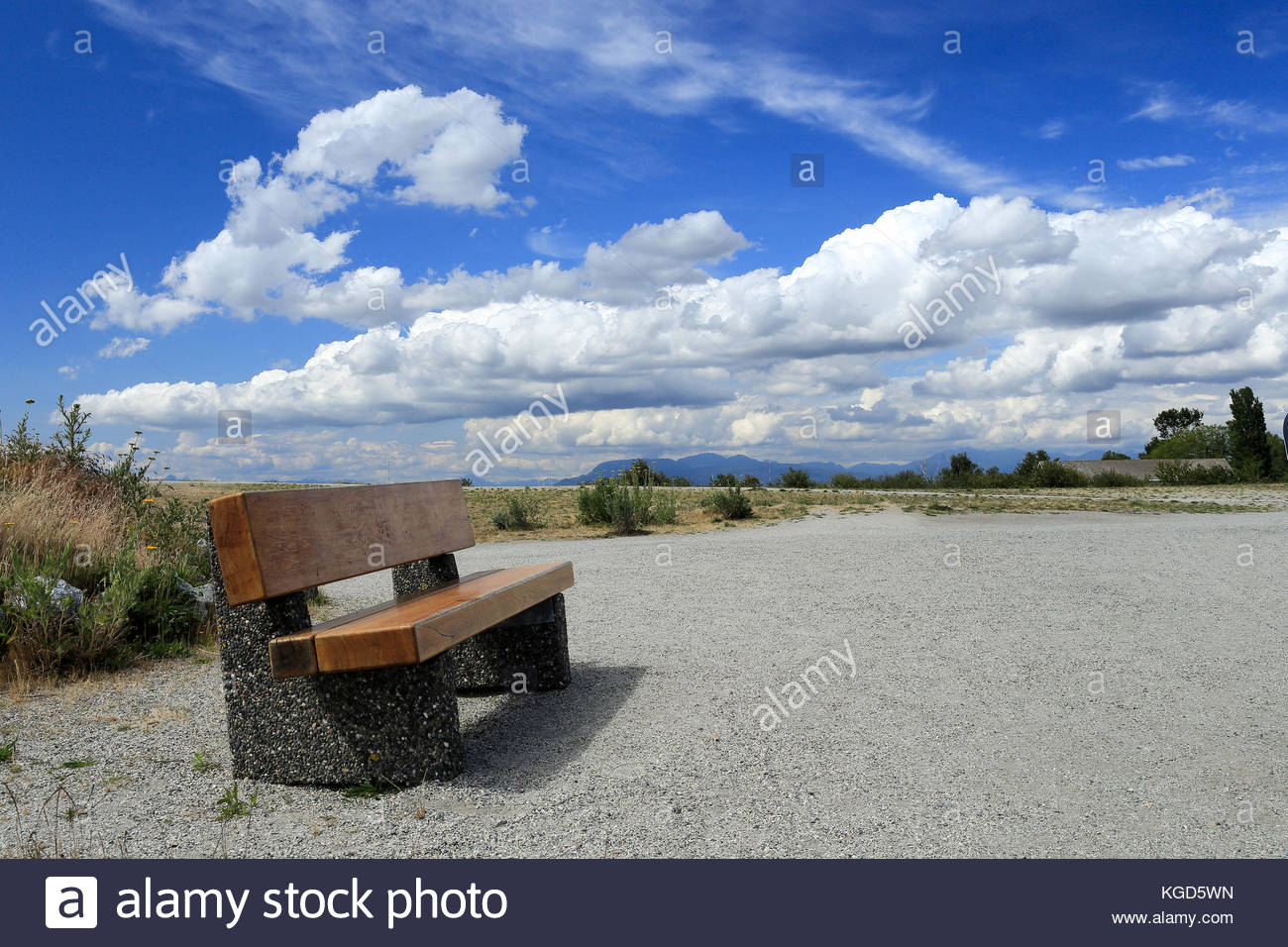 An Outdoor Bench At Garry Point Park Richmond Bc Canada On inside dimensions 1300 X 956