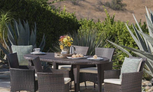 Aquinas Outdoor 7 Piece Dining Set With Cushions for measurements 2500 X 2500