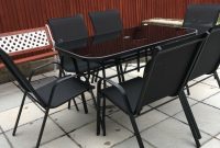 Argos Garden Furniture Set 6 Chairs Black Table Excellent Condition In Ely Cardiff Gumtree inside dimensions 768 X 1024