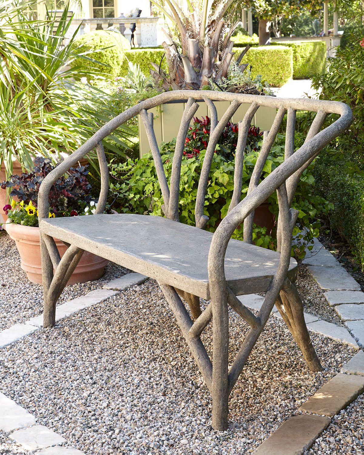 Artemis Faux Bois Chair Zen Garden Outdoor Garden Bench within sizing 1200 X 1500