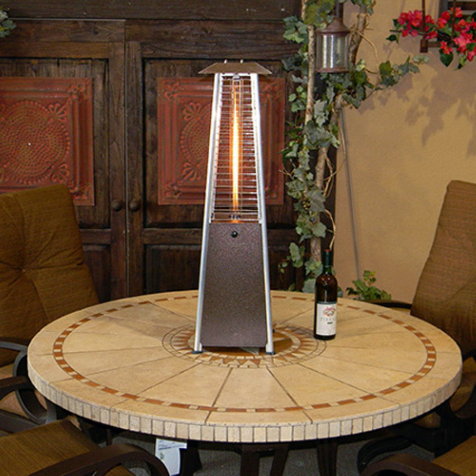 Az Patio Heater Bronze Portable Glass Tube Tabletop Heater with dimensions 1600 X 1600