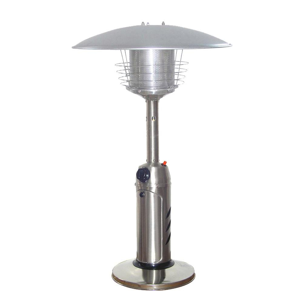 Az Patio Heaters 11000 Btu Portable Stainless Steel Gas Patio Heater throughout proportions 1000 X 1000