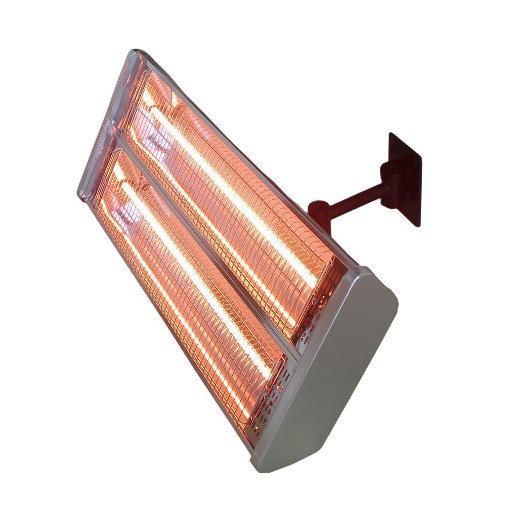 Az Patio Heaters 1500 Watt Infrared Double Electric Wall Mount Electric Patio Heater throughout measurements 1000 X 1000