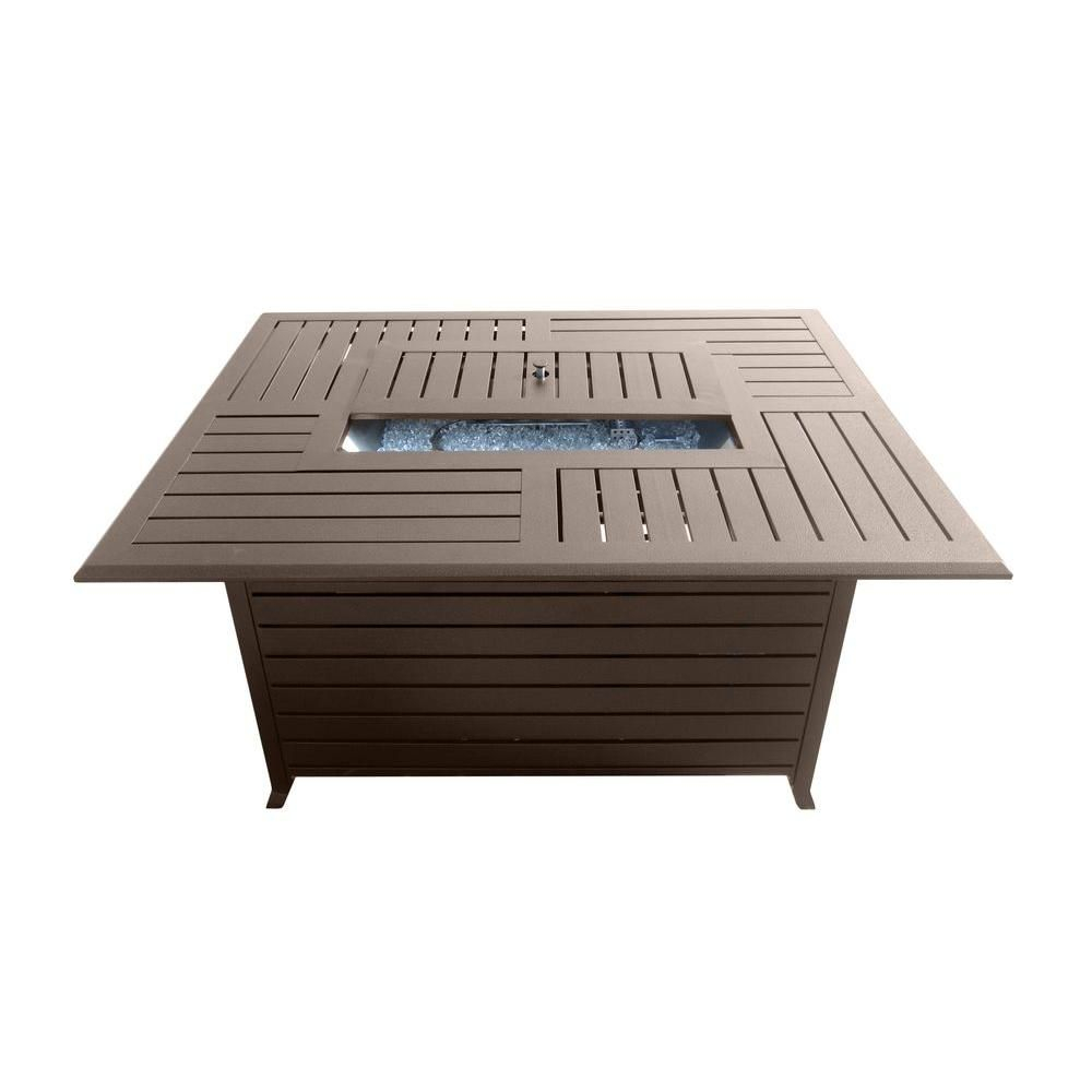 Az Patio Heaters 495 In Rectangle Slatted Aluminum Firepit with sizing 1000 X 1000