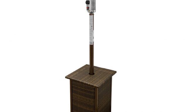 Az Patio Heaters 87 Square Wicker Propane Patio Heater With Table Wheels 41000 Btus with regard to size 1000 X 1000