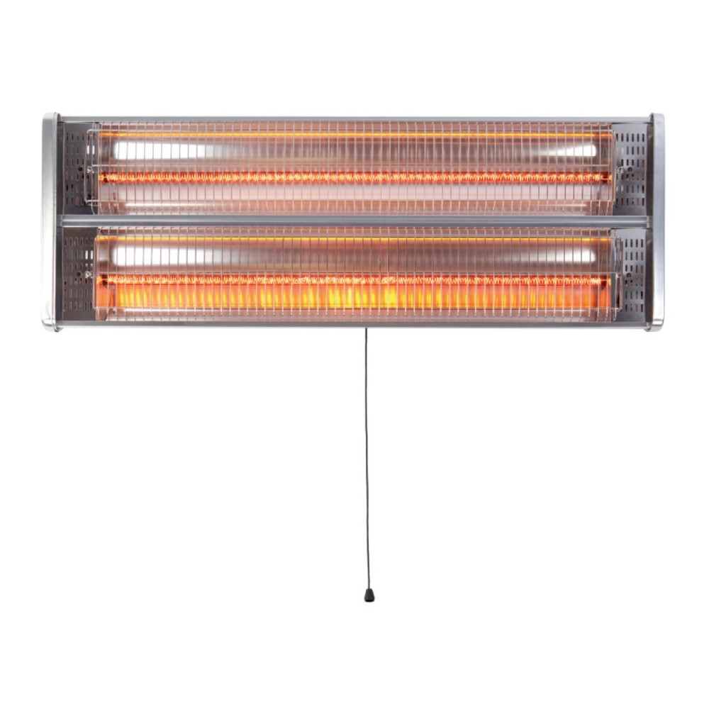 Az Patio Heaters Dual Bulb Wall Mounted Electric Infrared Heater 1500w for dimensions 1000 X 1000