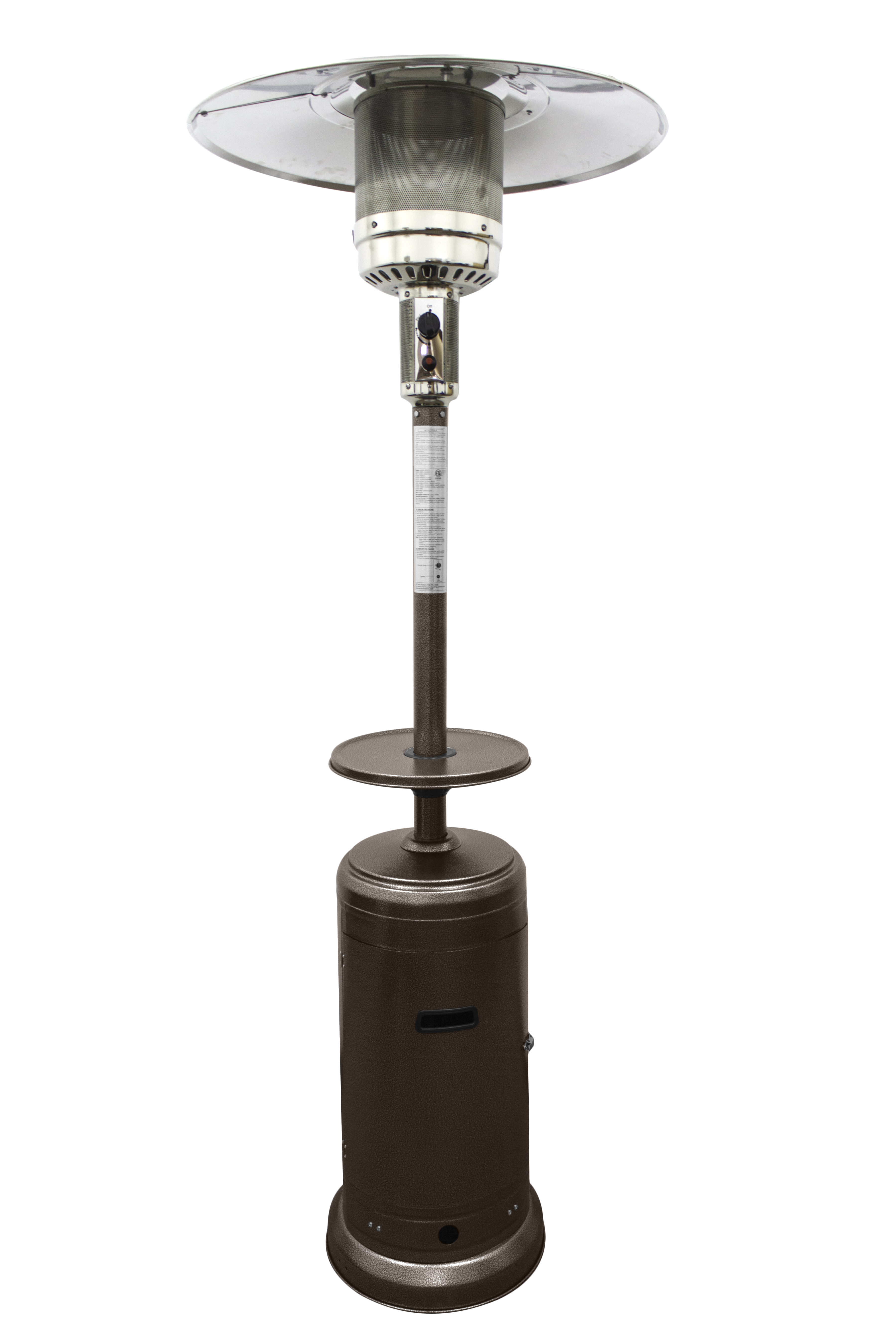 Az Patio Heaters Outdoor Patio Heater In Hammered Bronze with regard to proportions 3600 X 5400