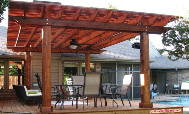 Backyard Deck And Pergola Arbor On Guard Fencing Co for dimensions 3300 X 2475