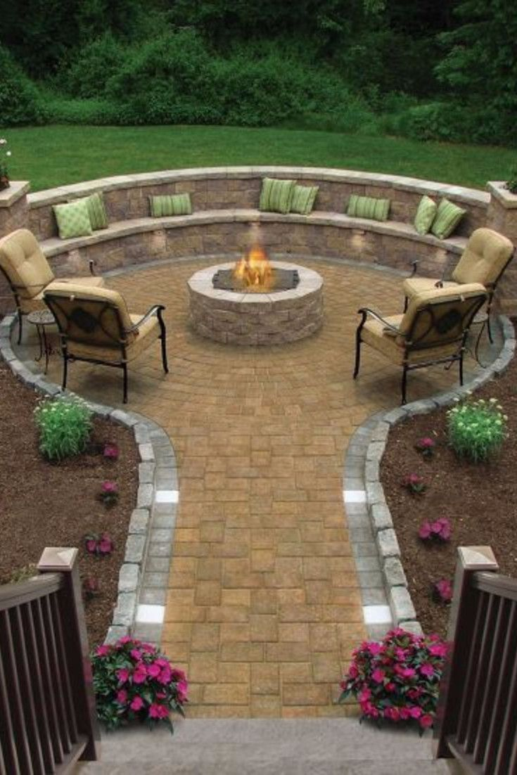 Backyard Fire Pit Ideas And Designs For Your Yard Deck Or intended for sizing 735 X 1102