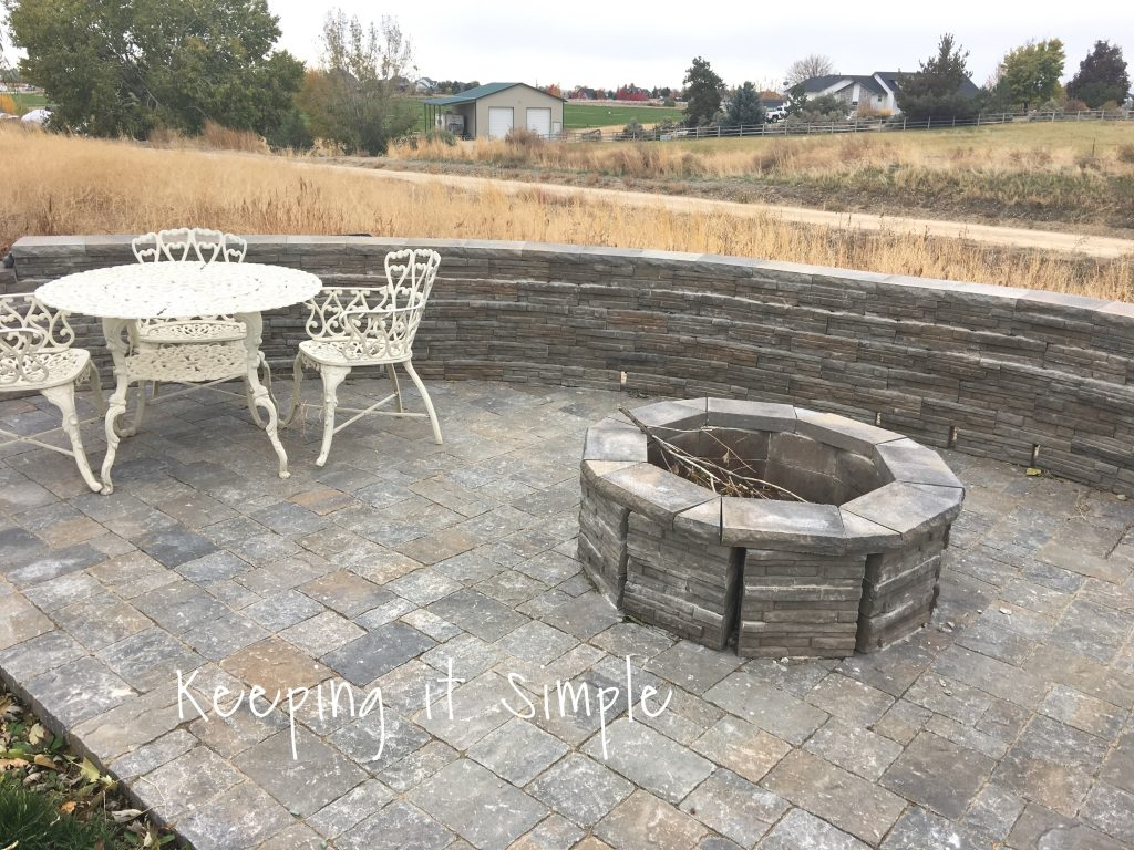 Backyard Stone Fire Pit Home And Interior Ideas Paver Patio with dimensions 1024 X 768