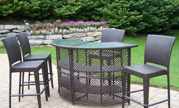 Bar Height Patio Furniture Sets Outdoor Patio Bar Outdoor intended for proportions 1600 X 1332