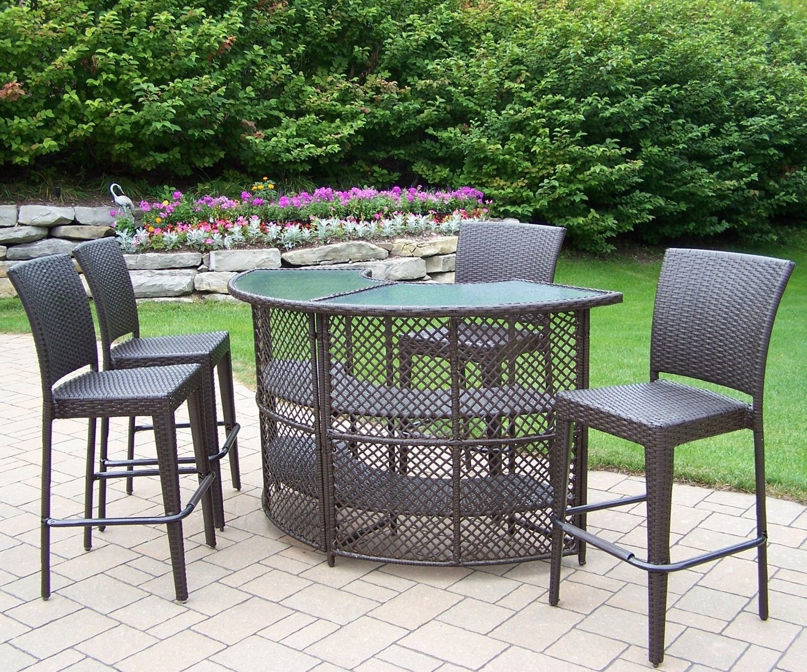 Bar Height Patio Furniture Sets Outdoor Patio Bar Outdoor intended for proportions 1600 X 1332