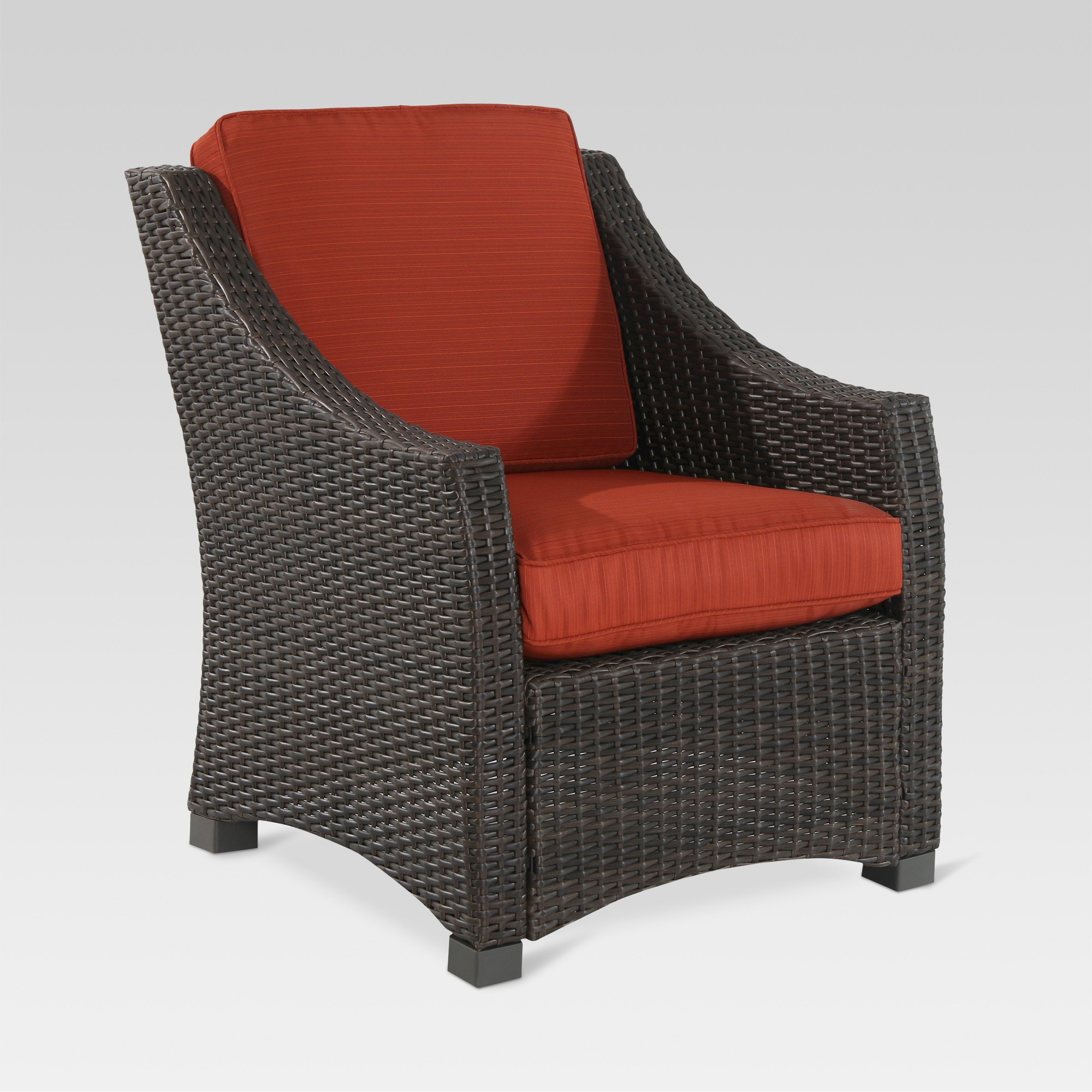 Belvedere Wicker Patio Club Chair Orange Threshold within measurements 2000 X 2000