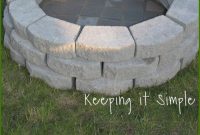 Best Diy Outdoor Fire Pit Ideas Paver Fire Pit Easy Fire within sizing 700 X 1500