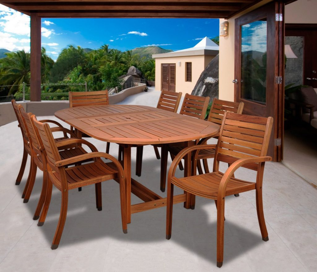 Best Eucalyptus Outdoor Furniture Patio Sets 2019 Buying inside dimensions 1024 X 878