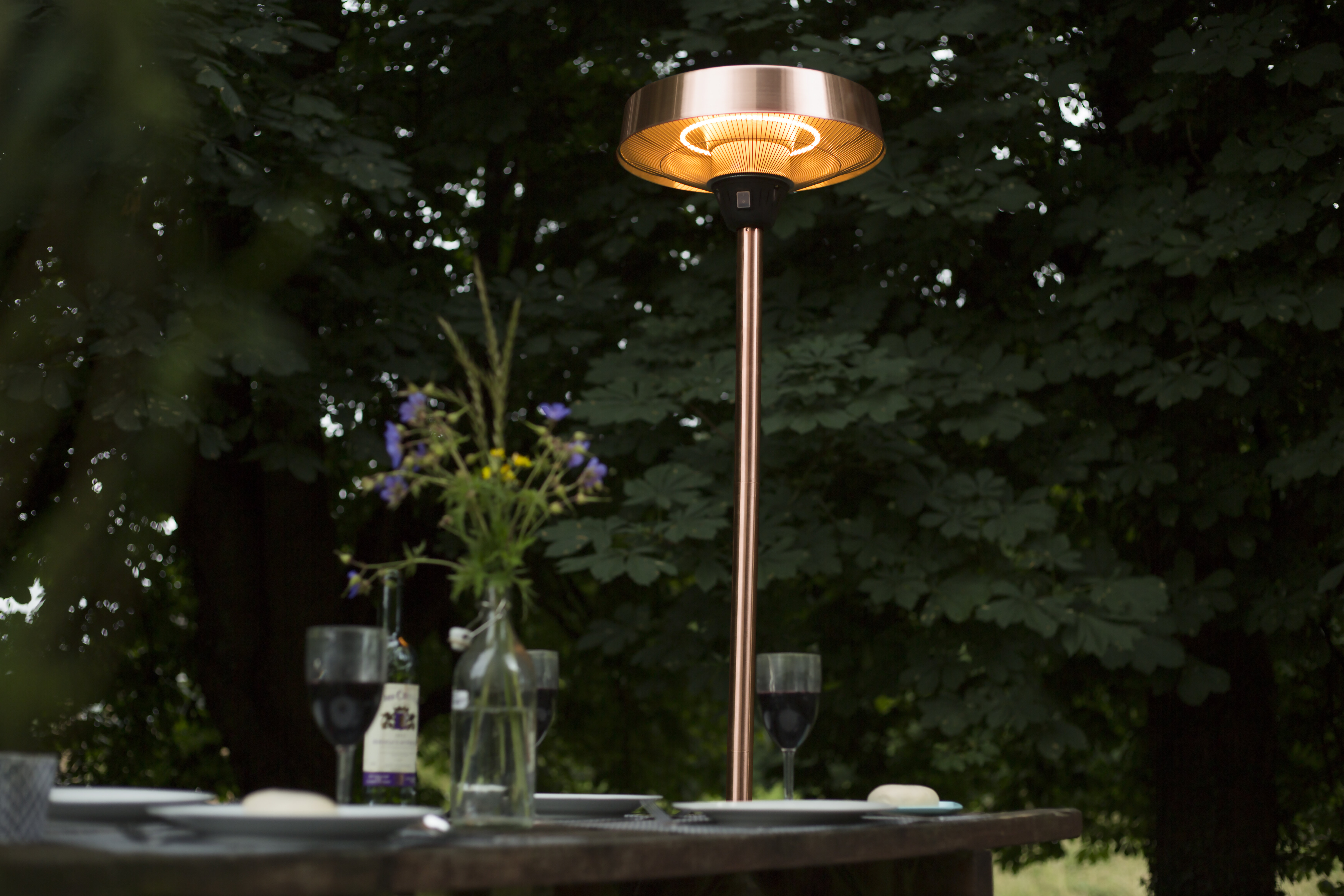 Between Electric Patio Heater with regard to proportions 7264 X 4843