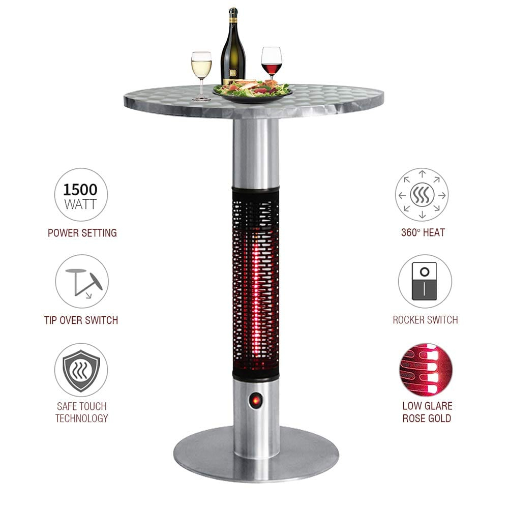 Bijverwarming Patio Heater Infrared Electric Powered 1500 inside proportions 1001 X 1001