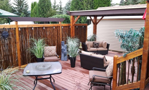 Black Bamboo Fencing Is The Perfect Patio Enclosure for proportions 4608 X 2592