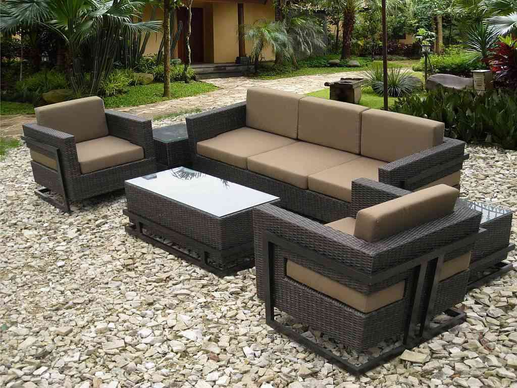 Black Storage Furniture Patio Wicker Outdoor Deck Box Modern within proportions 1024 X 768