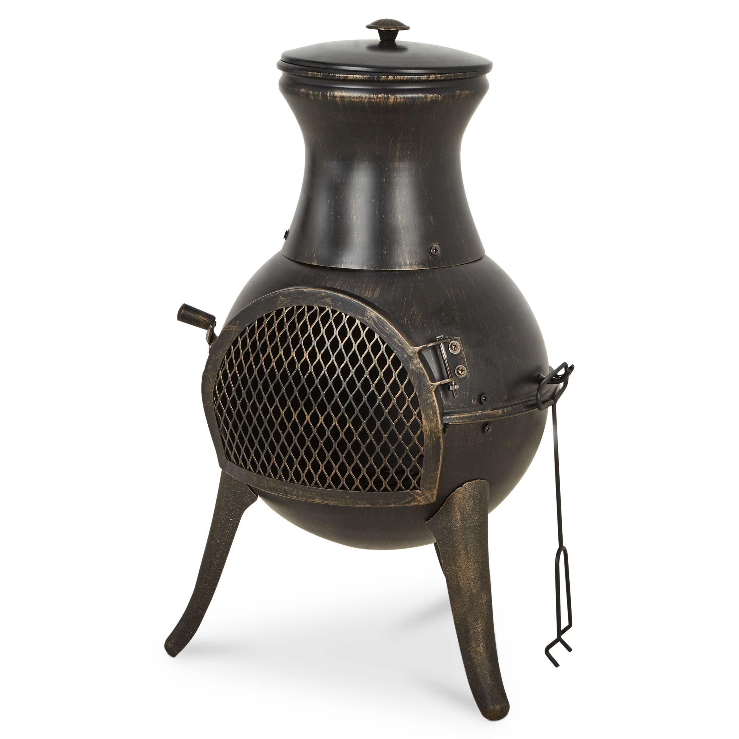 Blooma Diogo Cast Iron Steel Chiminea Chiminea Iron pertaining to size 2480 X 2480