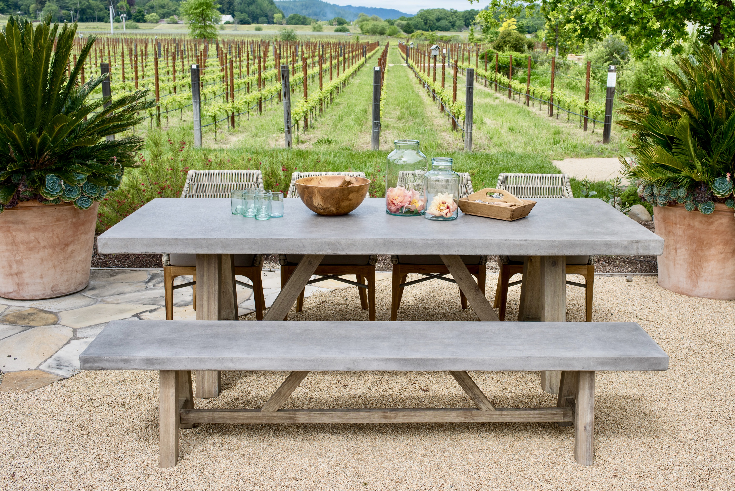 Bordeaux Table Concrete Top 78 regarding proportions 3017 X 2014