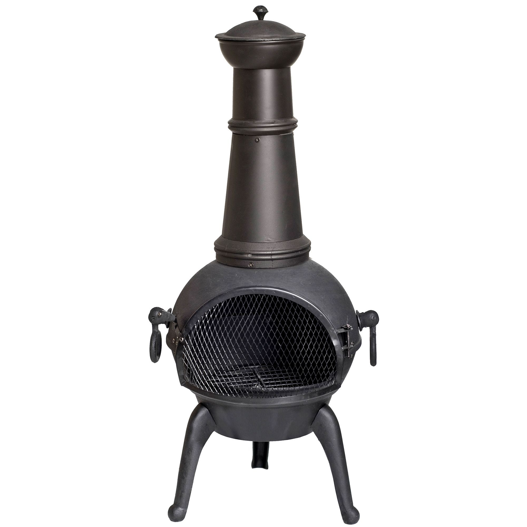 Bq Cuba Cast Iron Stainless Steel Chimenea Departments intended for proportions 2000 X 2000