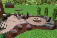 Brick Paver Patio And Fire Pit Fire Pit Landscaping pertaining to proportions 2048 X 1151