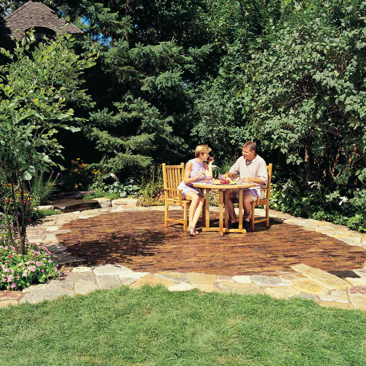 Build A Stone Patio Or Brick Patio throughout dimensions 1200 X 1200
