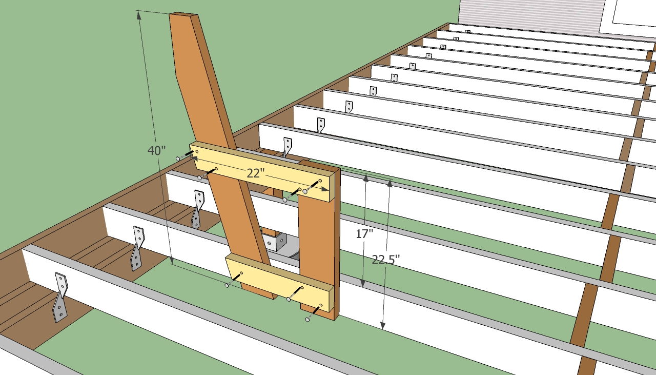 Build Deck Ground Concrete Plans Bench House Patio Porch intended for measurements 1280 X 731