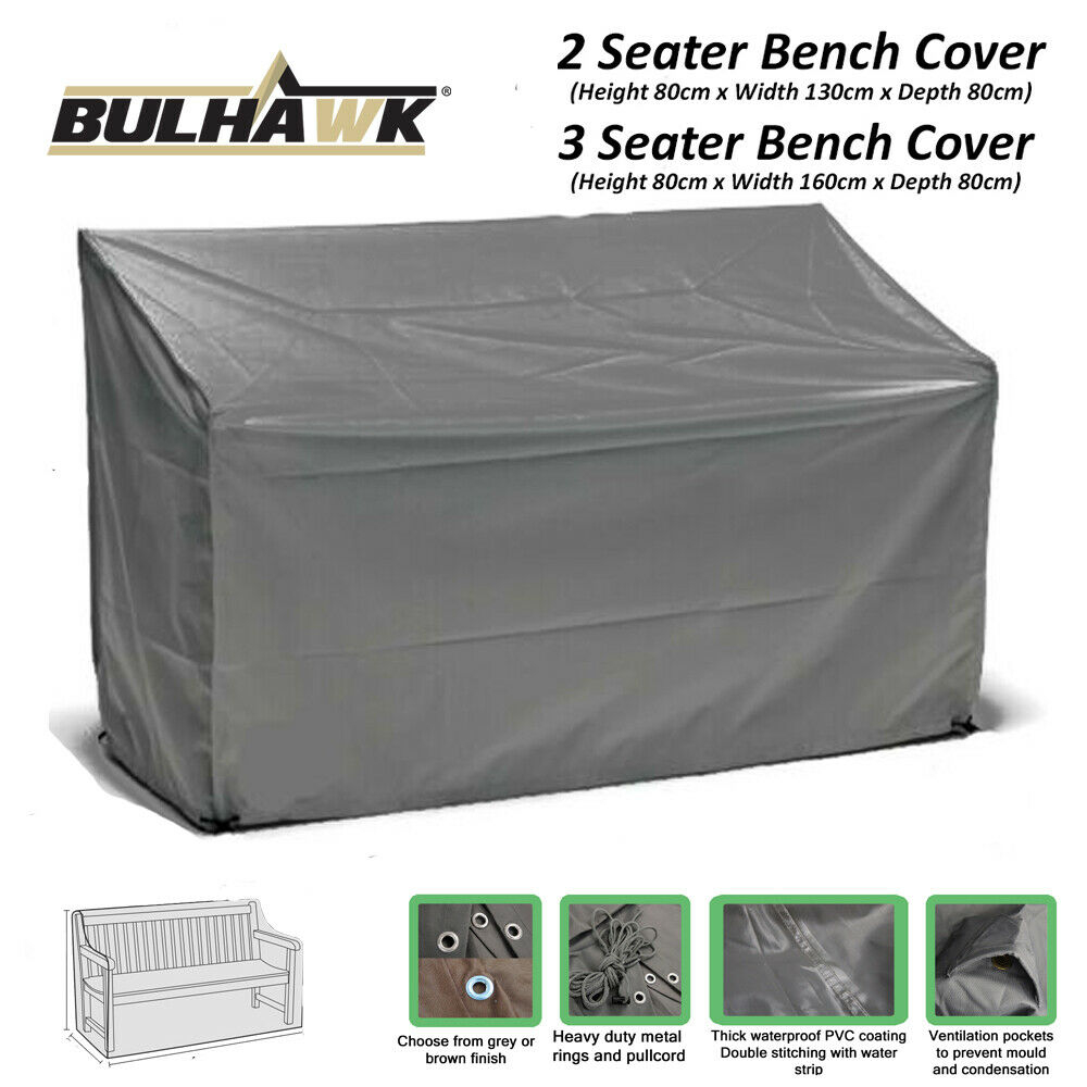 Bulhawk 2 Or 3 Seater Bench Cover Waterproof Superior Quality Garden Furniture in size 1000 X 1000