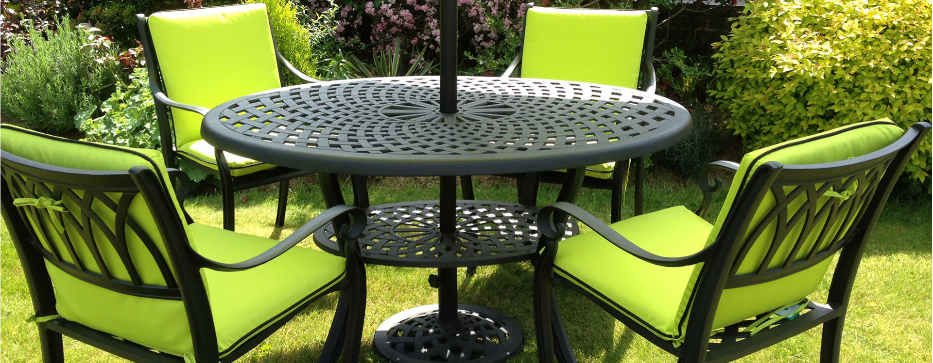 Cast Aluminium Garden Furniture Free Fast Delivery inside proportions 1920 X 749