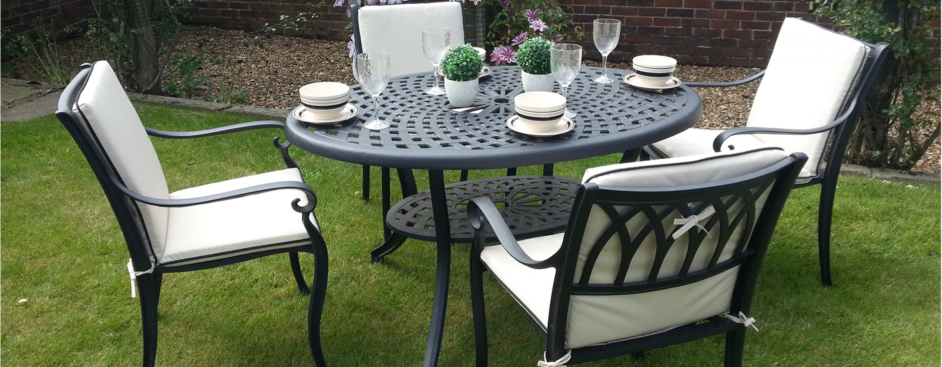 Cast Aluminium Garden Furniture Free Fast Delivery with sizing 1920 X 749