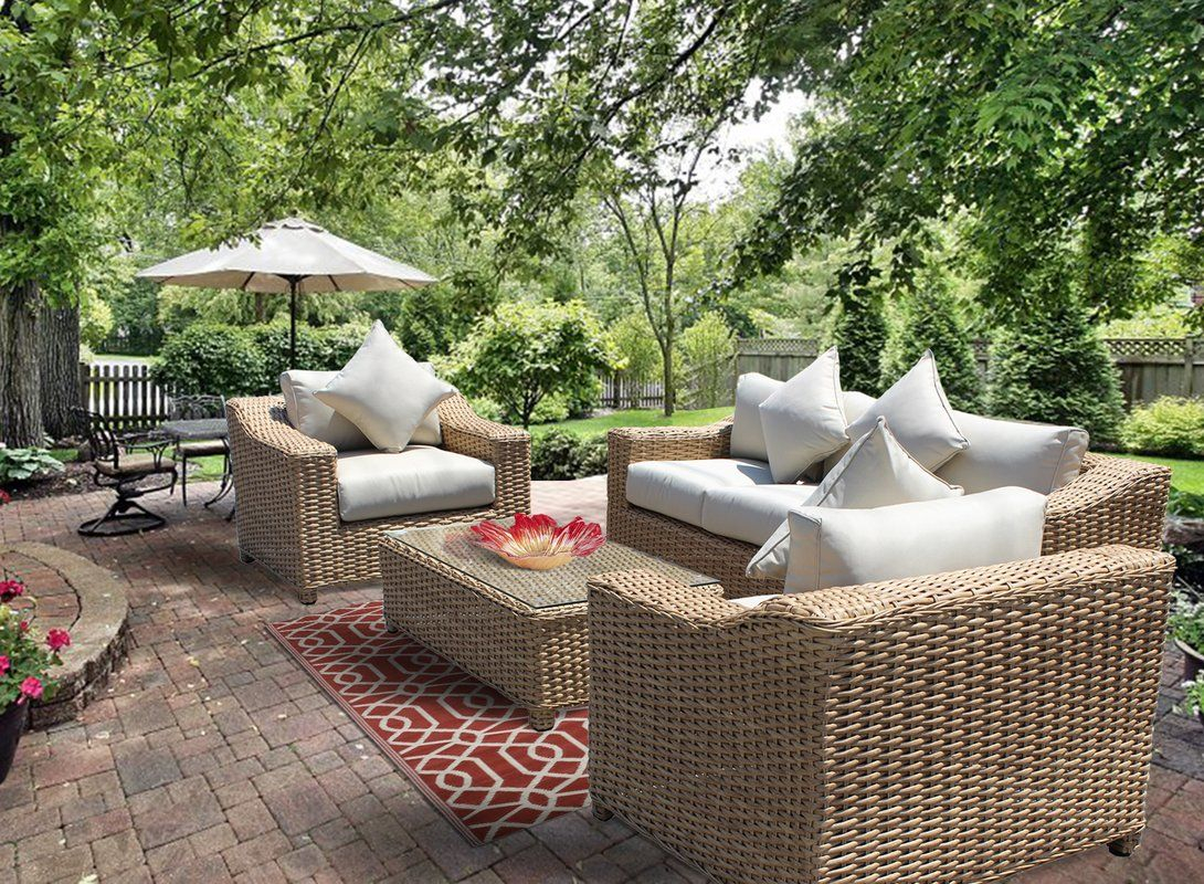Chatham 4 Piece Sofa Seating Group With Cushion Outdoor in measurements 1090 X 800