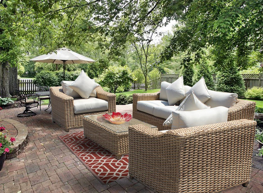 Chatham 4 Piece Sofa Seating Group With Cushion Outdoor pertaining to measurements 1090 X 800